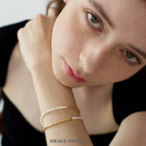Ripple Chain Pearl Bracelet