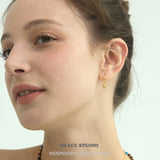 Whimsical Starfish Hoop Drop Earrings