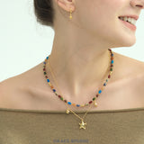 Whimsical Starfish Hoop Drop Earrings