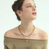 Whimsical Starfish Hoop Drop Earrings