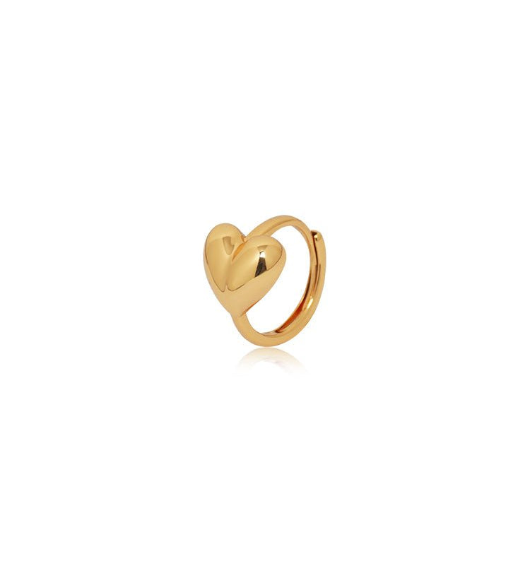 Sculpted Heart Open Ring