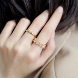 Cascade Baguette Open Ring