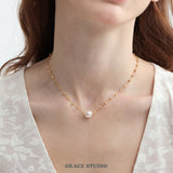 Floating Pearl Beaded Necklace