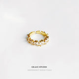 Cascade Baguette Open Ring