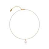 Petite Drop Pearl Pendant Necklace