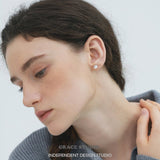 Radiant Solitaire Stud Earrings