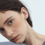 Radiant Solitaire Stud Earrings