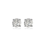 Radiant Solitaire Stud Earrings