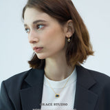 Halo Gemstone Drop Earrings