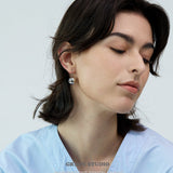 Sculpted Sphere Drop Earrings