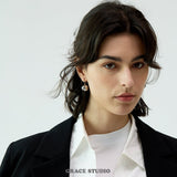 Sculpted Sphere Drop Earrings