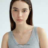Celestial Coin & Rainbow Bead Layered Necklace