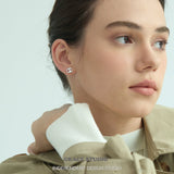 Dual Dot Sculptural Stud Earrings