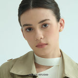 Dual Dot Sculptural Stud Earrings
