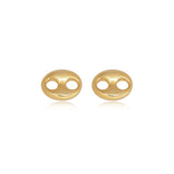 Dual Dot Sculptural Stud Earrings