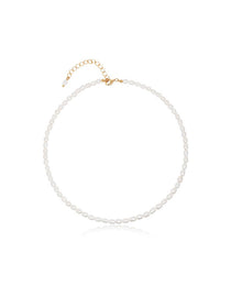 Oval Pearl Choker Necklace - Grace Studio