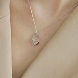 Ripple Curve Pendant Necklace