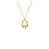 Ripple Curve Pendant Necklace