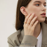 Four-Stone Crystal Band Ring