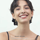 Cascade Ball Drop Earrings