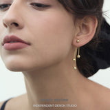 Cascade Ball Drop Earrings