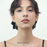 Cascade Ball Drop Earrings