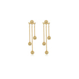 Cascade Ball Drop Earrings
