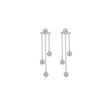 Cascade Ball Drop Earrings