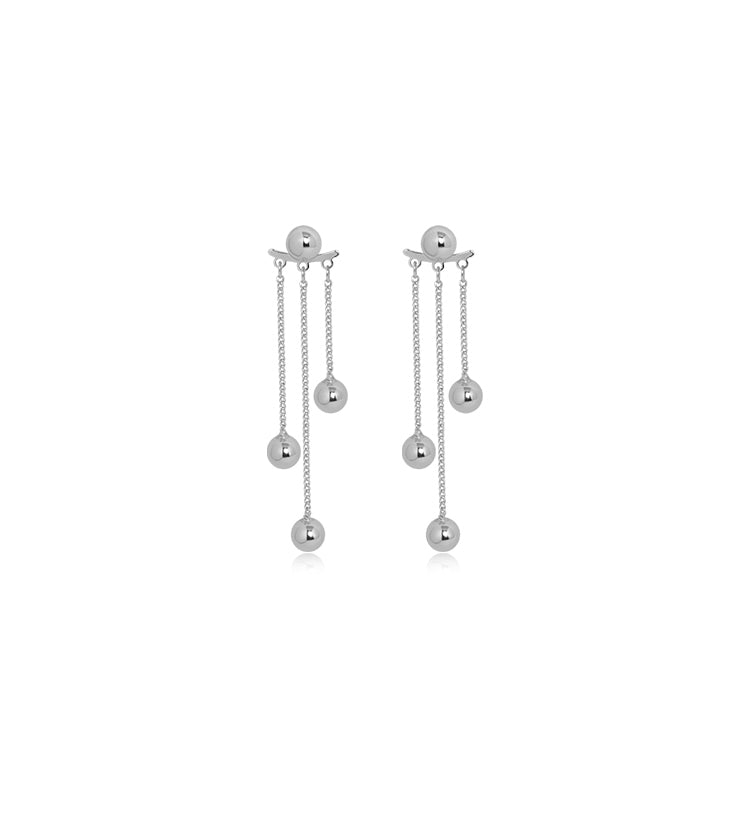 Cascade Ball Drop Earrings