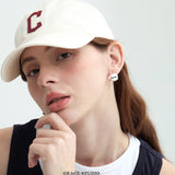 Wide Chunky Dome Huggie Earrings