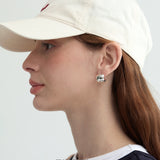 Wide Chunky Dome Huggie Earrings
