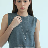 Sculpted Arc Pendant Necklace