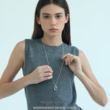 Sculpted Arc Pendant Necklace