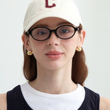 Wide Chunky Dome Huggie Earrings