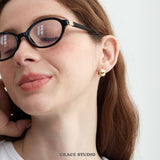 Chunky Dome Huggie Earrings