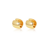 Wide Chunky Dome Huggie Earrings