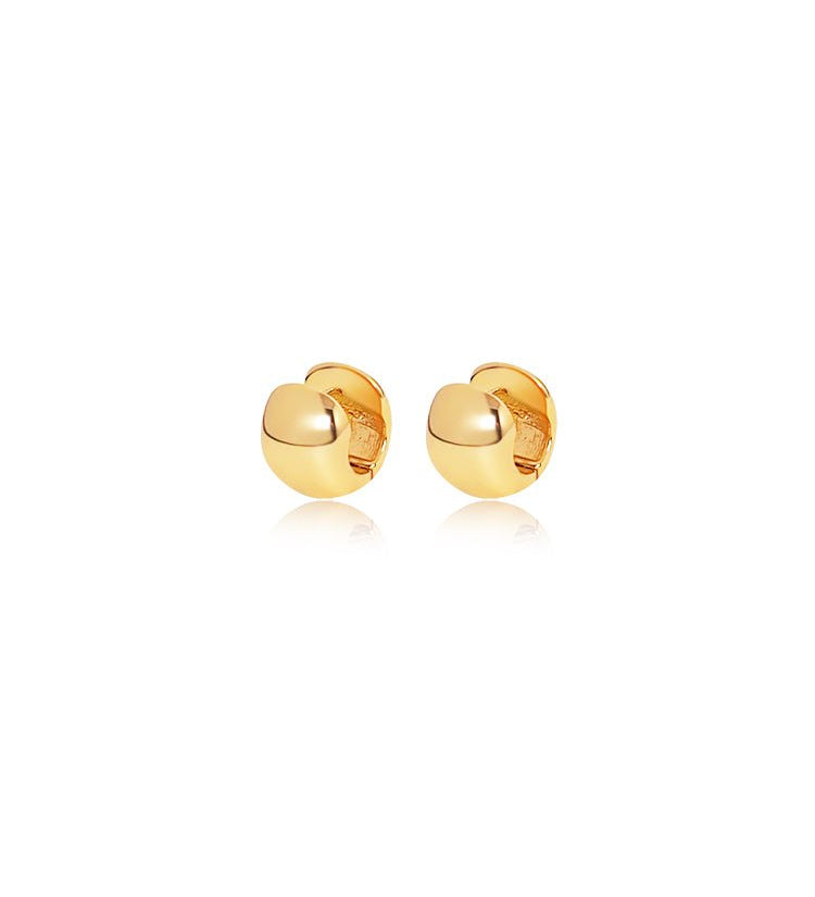 Chunky Dome Huggie Earrings