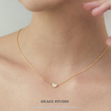 Pavé Heart Pendant Necklace