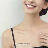 Pavé Heart Pendant Necklace