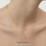 Pavé Heart Pendant Necklace