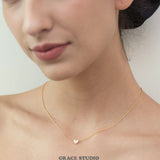 Pavé Heart Pendant Necklace