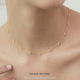 Twinkle Dot Station Necklace