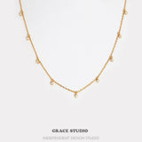 Twinkle Dot Station Necklace