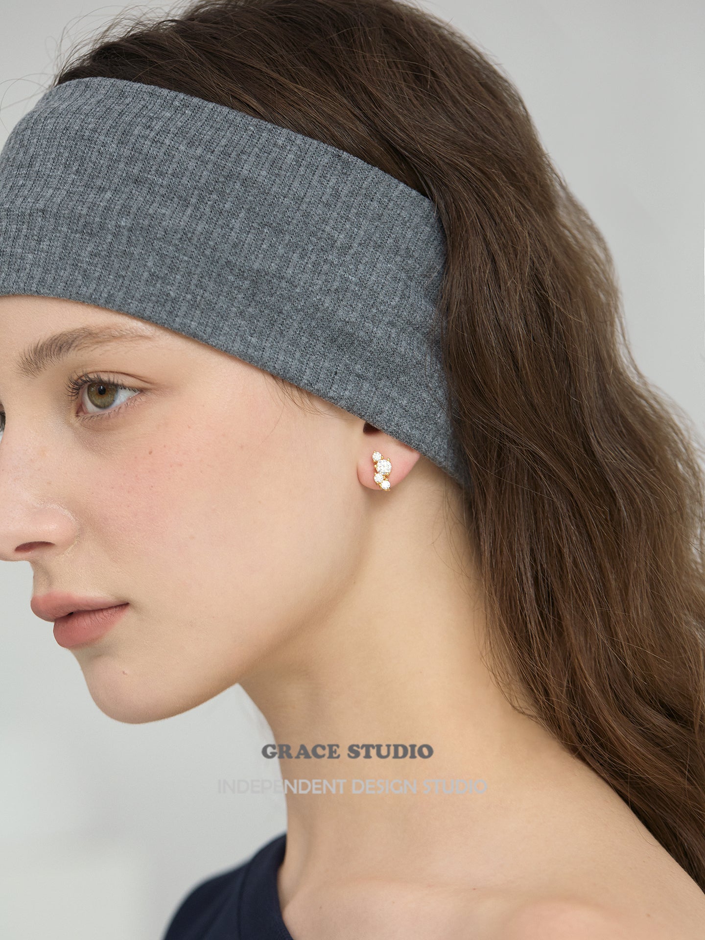 Dazzling Cascading Moissanite Stud Earrings - Grace Studio