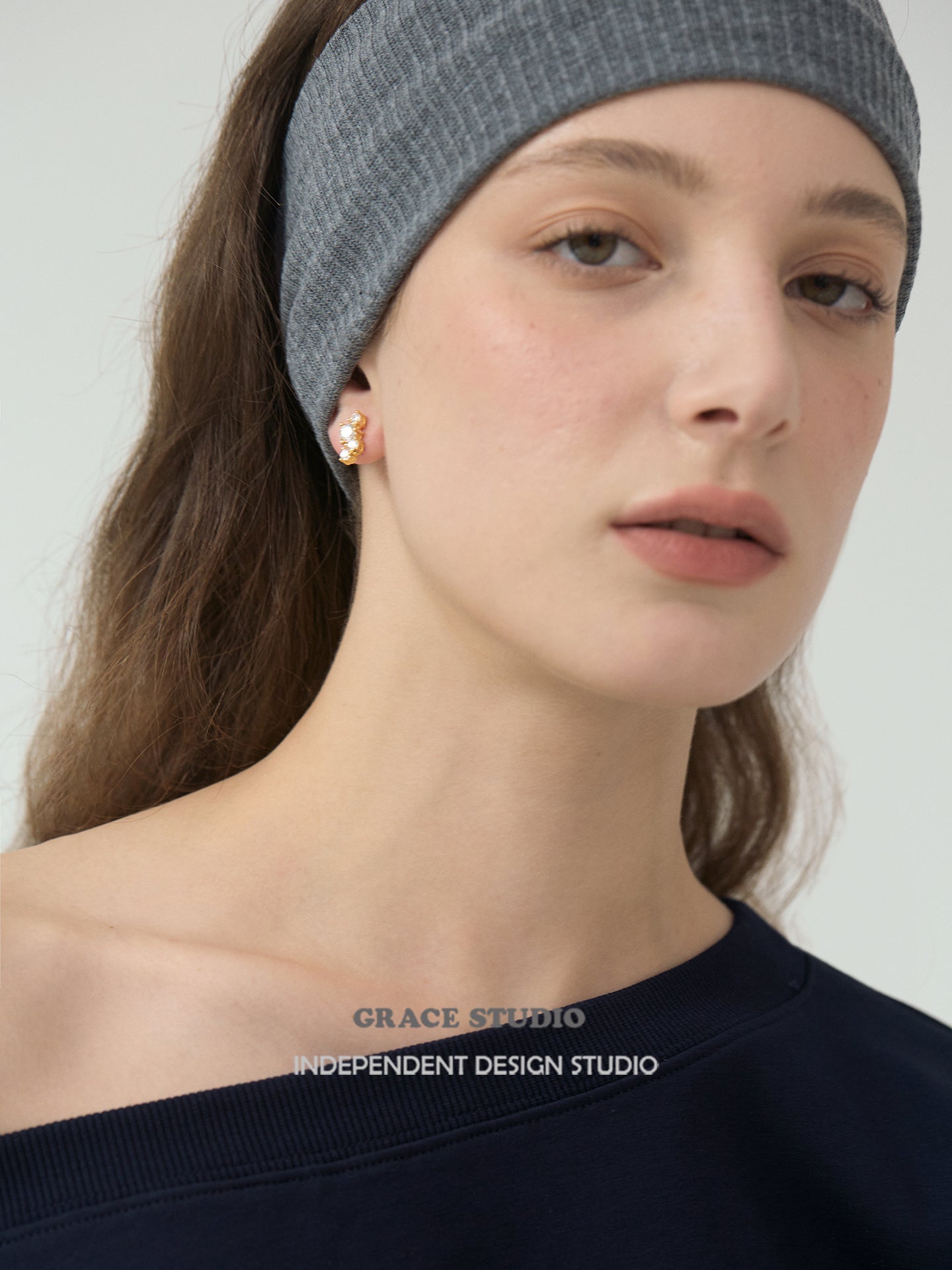 Dazzling Cascading Moissanite Stud Earrings - Grace Studio