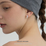 Dazzling Cascading Moissanite Stud Earrings - Grace Studio