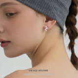 Dazzling Cascading Moissanite Stud Earrings - Grace Studio