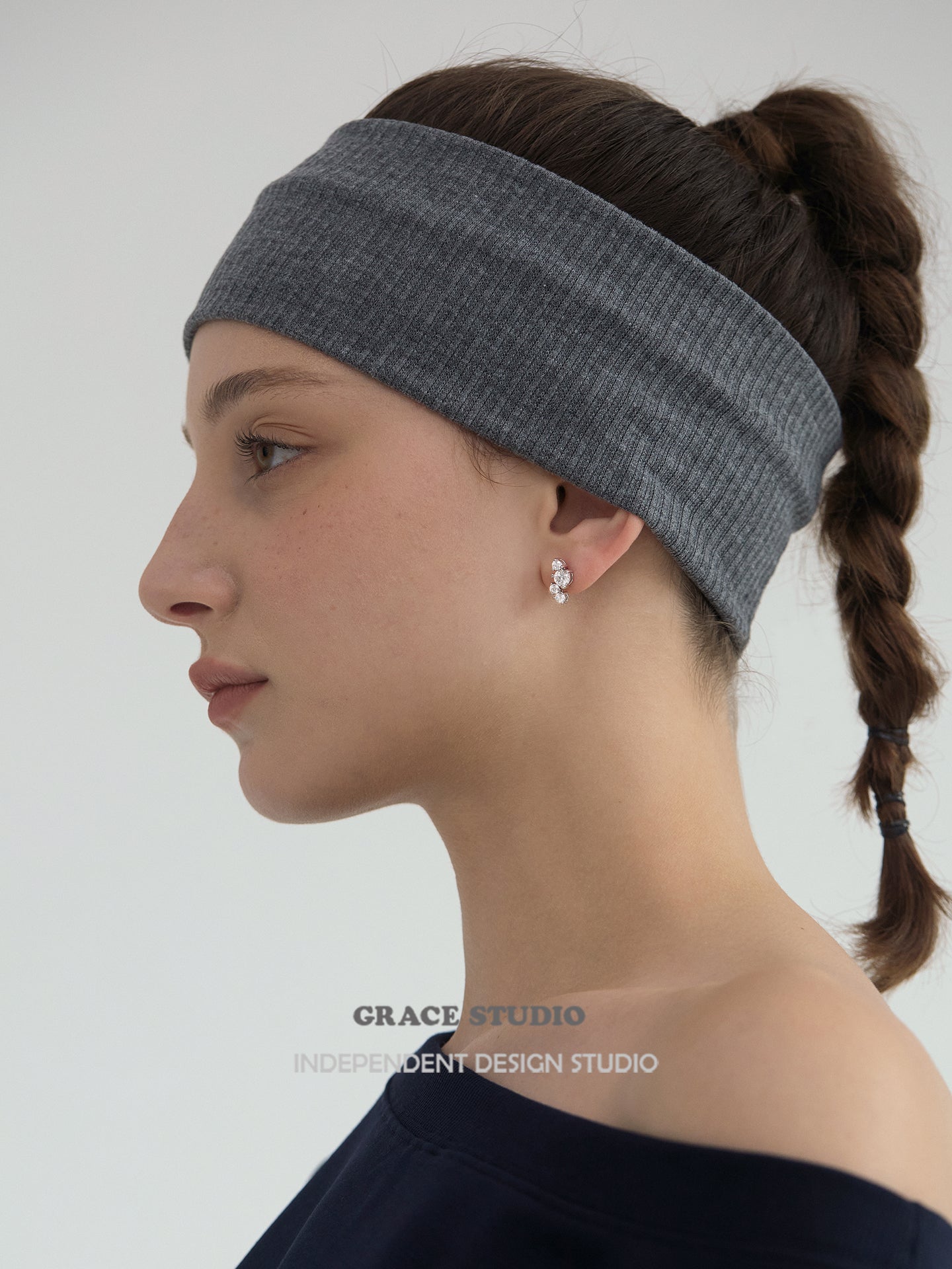 Dazzling Cascading Moissanite Stud Earrings - Grace Studio