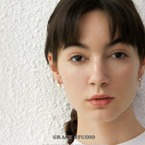 Halo Drop Pearl Earrings