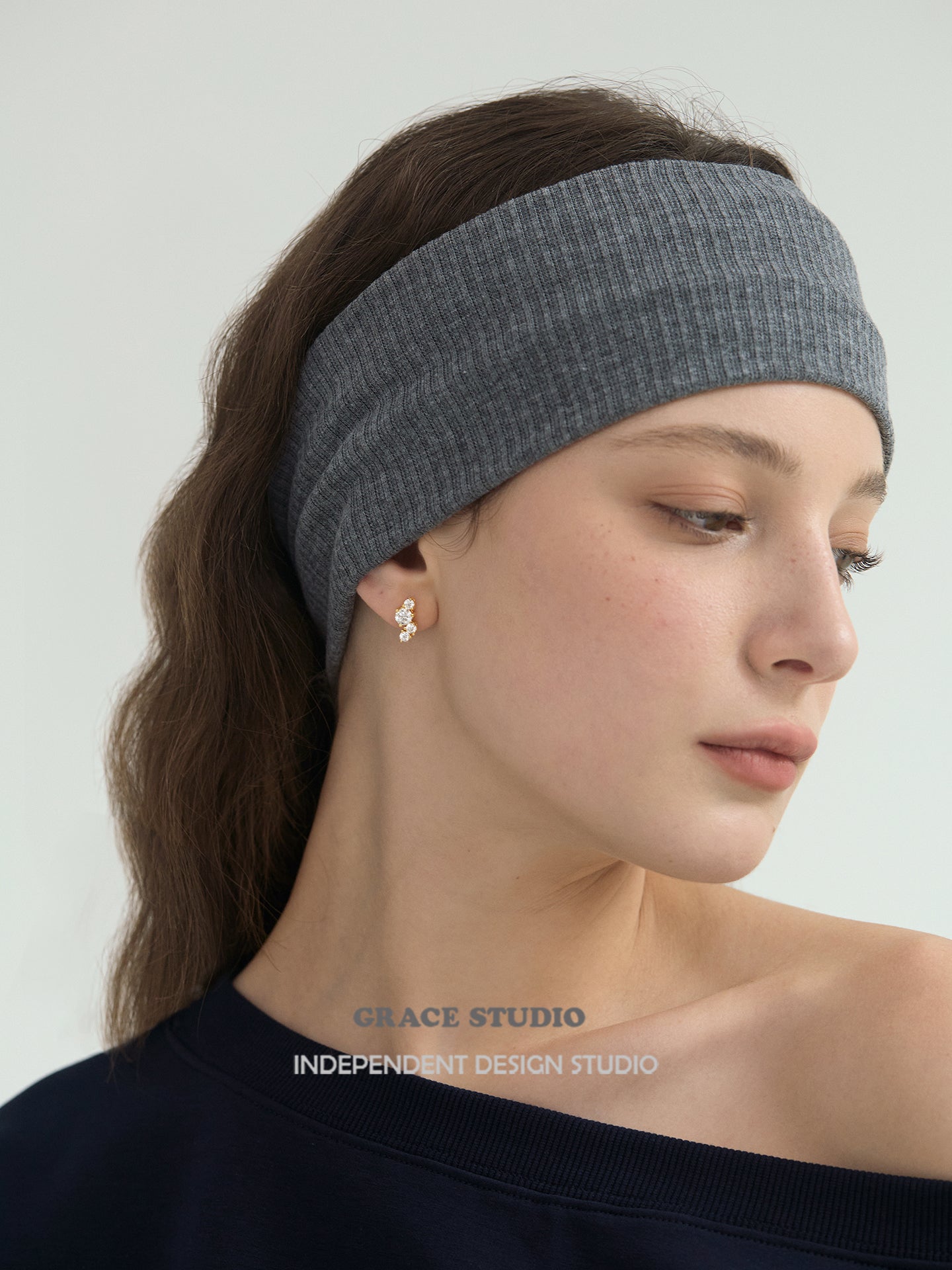 Dazzling Cascading Moissanite Stud Earrings - Grace Studio